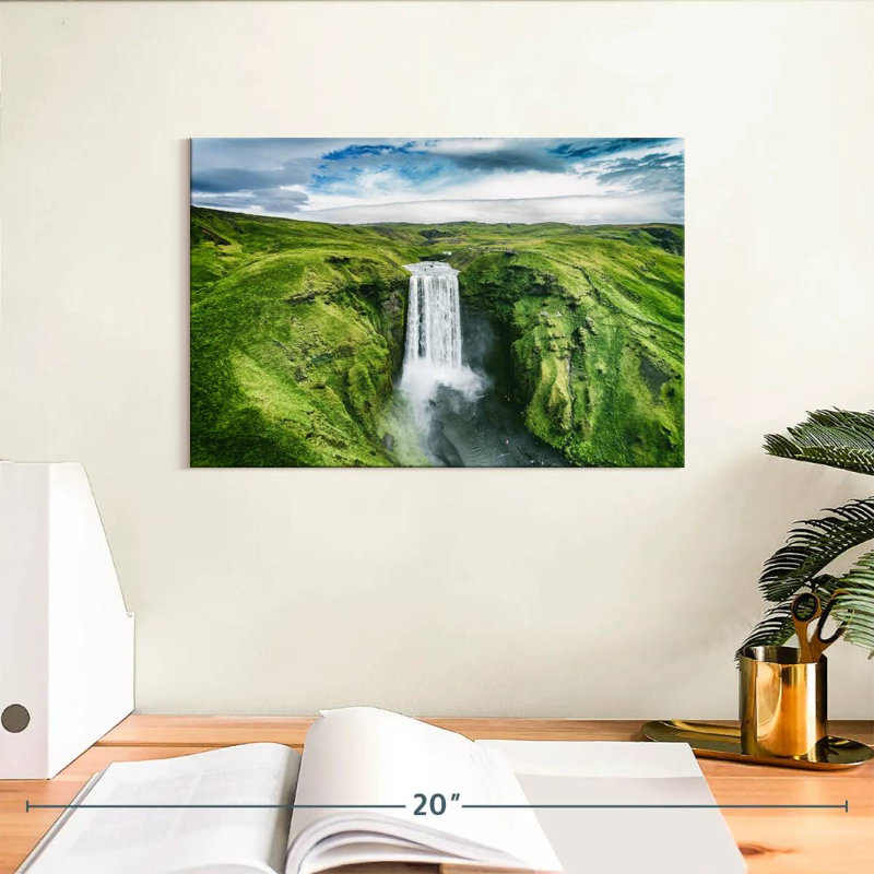 Cascade d'Alvord, Islande, Skogafoss, H 8 po x l 12 po