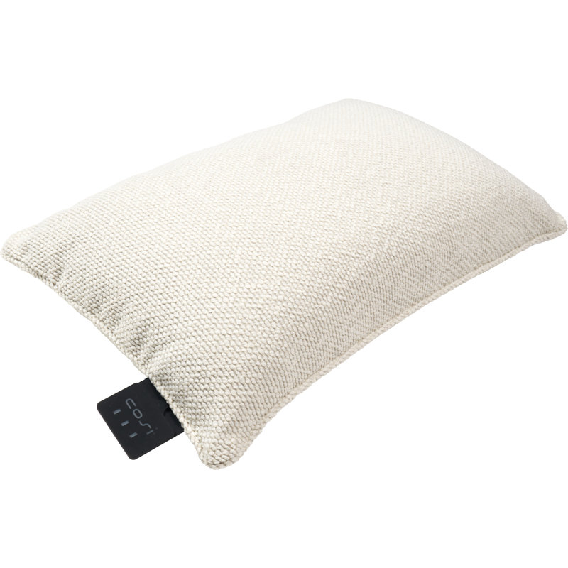 Cosipillow Indoor / Outdoor Chevron Rectangular Lumbar Cushion, Cream