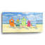 «Brighton Beach Huts» par Paul Brent, acrylique-1102284064