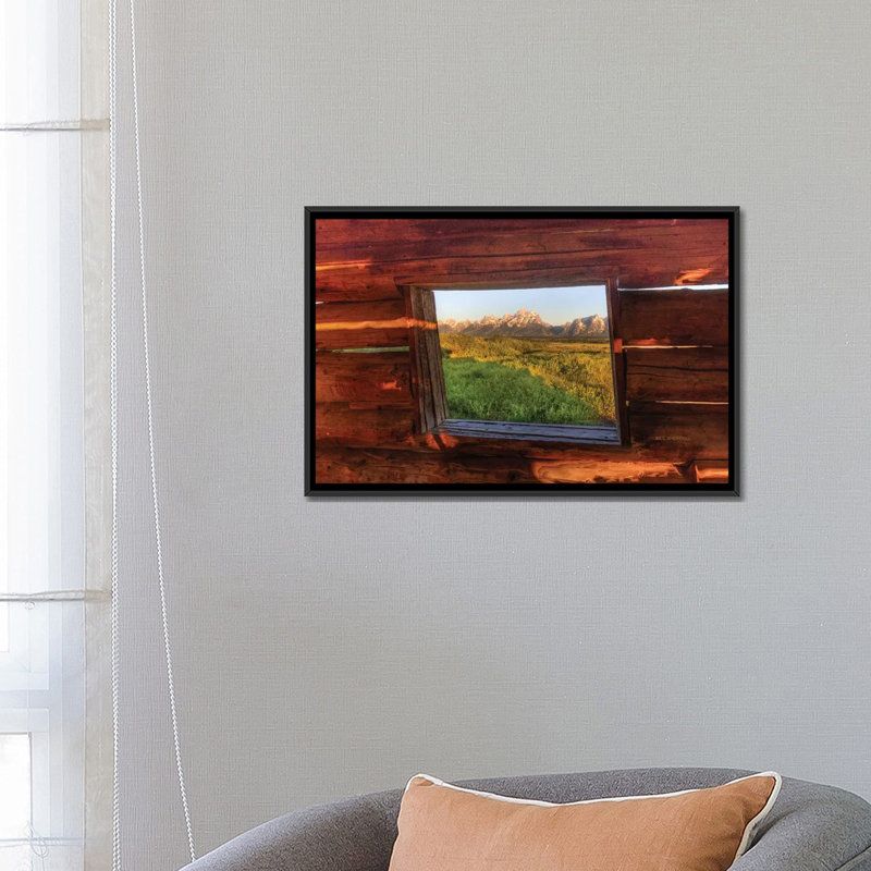 « picture window » par bill sherrell, impression sur toile tendue, H 18 po x l 26 po x P 1,5 po, Toile avec cadre noir