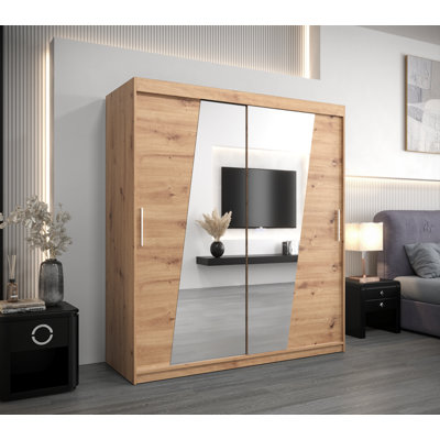 Douglassville 2 Door Manufactured Wood Wardrobe