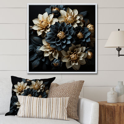 «Mums Noir Enchantment I» sur toile