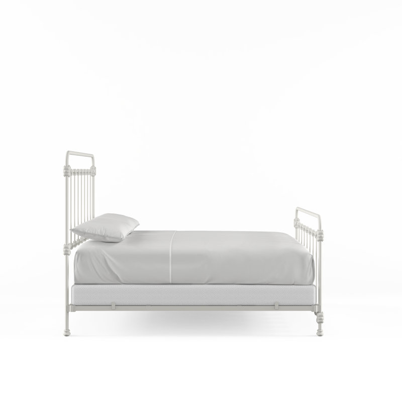 160 Picket Fence Bed | Complete Standard, Matte White, Queen
