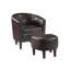 Fauteuil demi-tonneau avec repose-pieds Anges-858201416