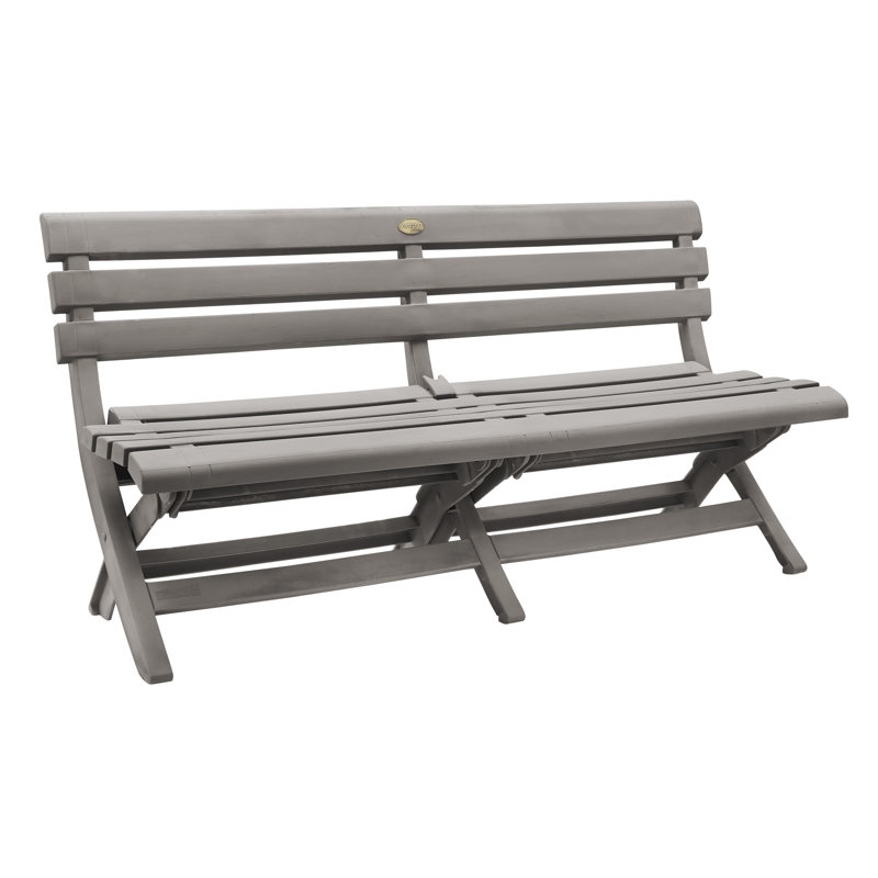 Banc de jardin en plastique Westport, gris