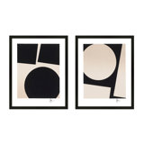 You & Me. Set Of 2 By Lee Lessem - Framed Wall Art