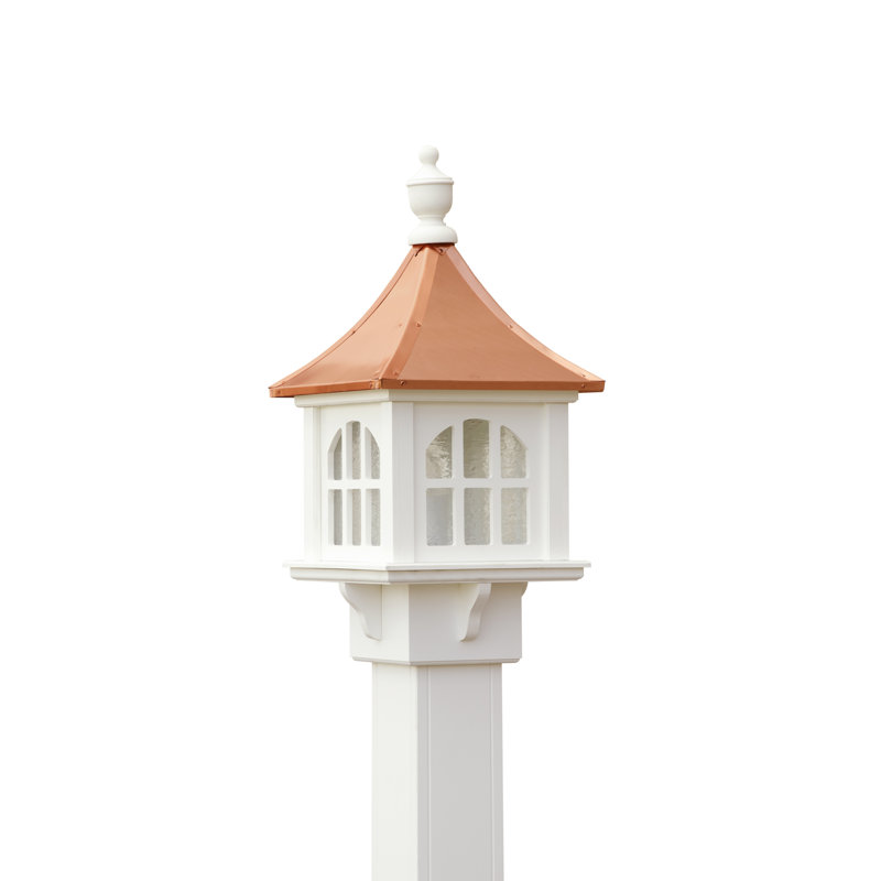 Tête de lanterne en cuivre coupole 1 lumière Schaffer