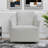 Modern 360 Degree Swivel Sofa Chair, Round Armchairs With High Backrest And Upholstered, Beige Velvet Accent Chair For Living Room,Bedroom, Office, Small Spaces