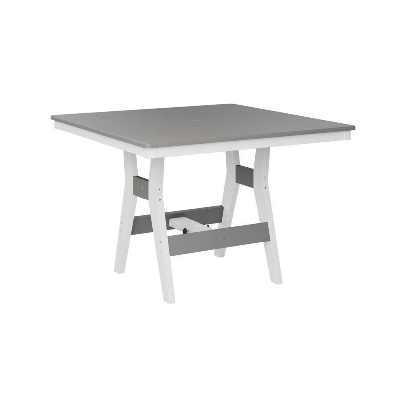 Table de bar berlinoise berlinoise, H 35,5 po x l 44 po x P 44 po, Gris clair