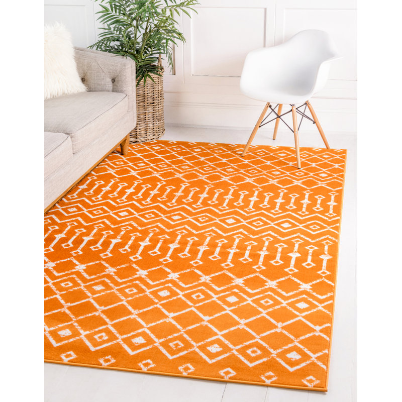 Tapis à treillis marocain World Menagerie, Rectangle 10 pi x 13 pi 1 po