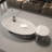 Simple oval marble coffee table-122914005