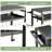 3-Shelf Outdoor Grill Table
