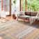 Groner Machine Washable Moroccan Area Rug Aztec Geometric Carpet With Non-Slip Backing