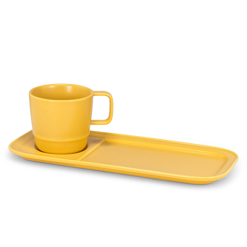 Alamar Piece Porcelain China Dinnerware Set, Ochre