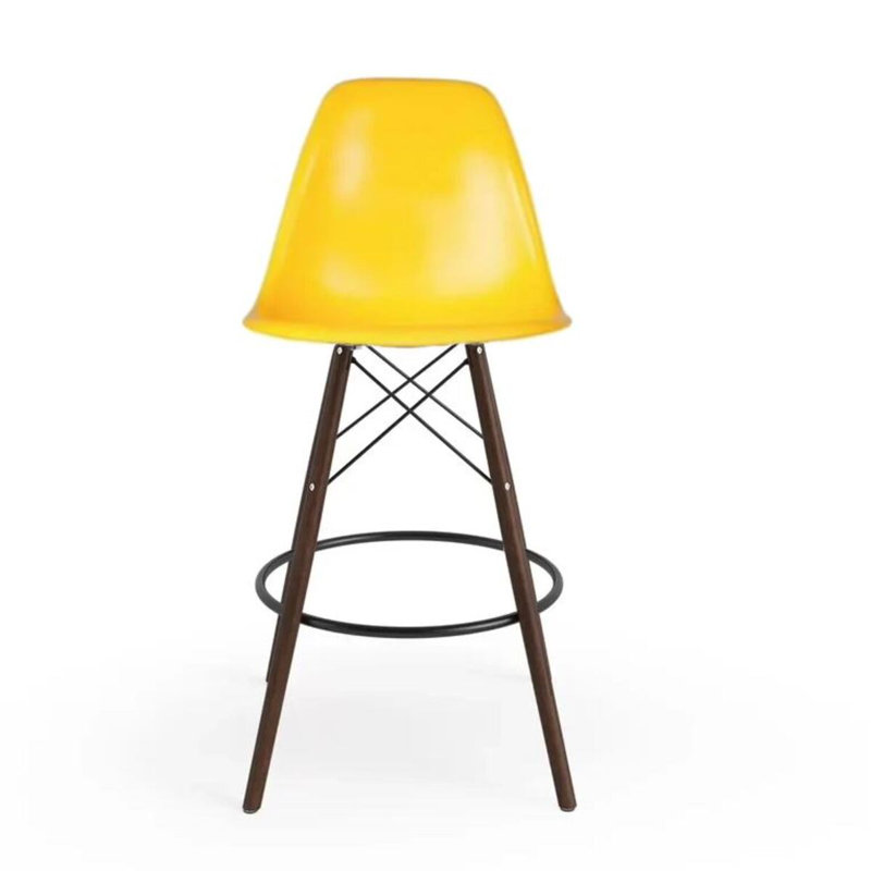 Tabouret en plastique Mascerano, Jaune