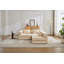 Canapé à compression, canapé-lit convertible au sol avec structure de forme fixe, canapé modulaire désossé, aucun assemblage requis, tissu chenille, pour la chambre du salon