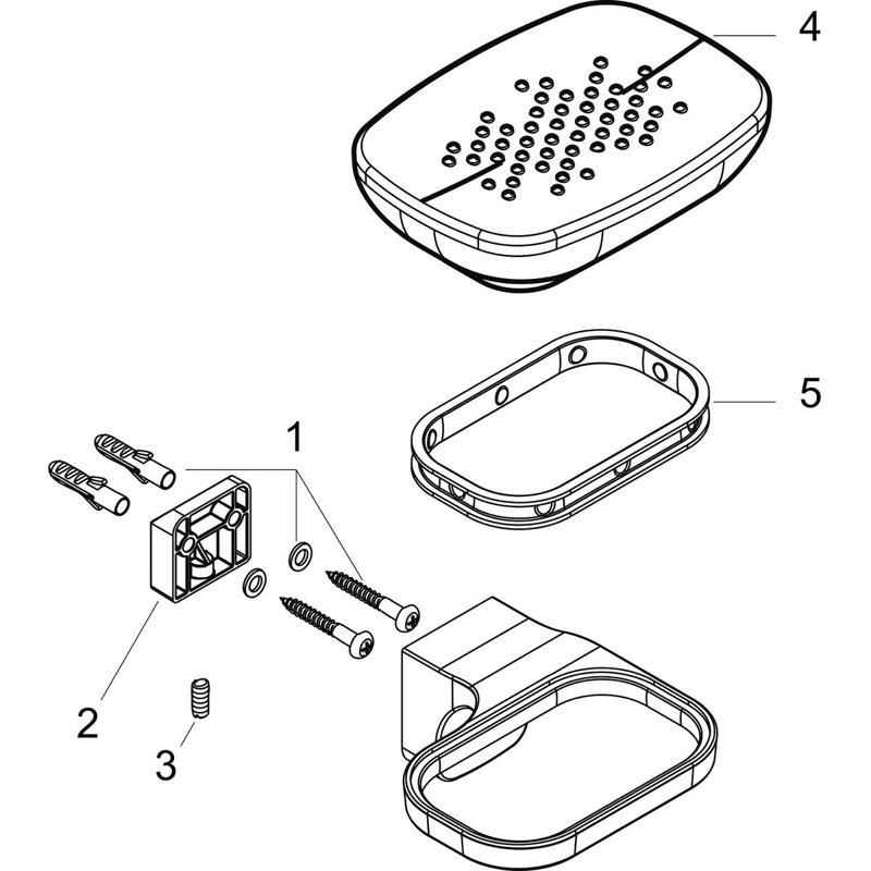 Urquiola Soap Dish, Chrome