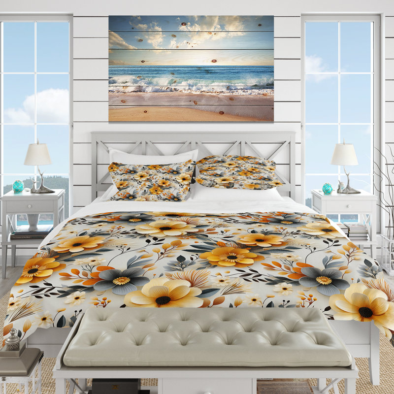 Ensemble de housse de couette Gray, Housse de couette simple + 1 taie décorative stan
