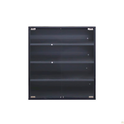 Shoe Box With RGB LED Light, Wooden Stackable Shoe Storage Box With Glass Door, Shoe Storage Bin Shoe Display Case