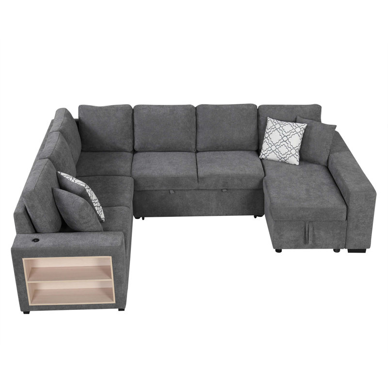 Nithish 109.01'' Upholstered Sofa, Gray