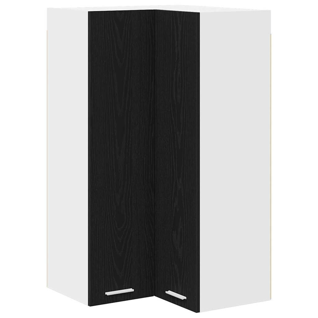 Vidaxl Hanging Cabinet Riga Artisan Oak And White 57 X 57 X 100 Cm