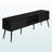 Luiza 72" TV stand with sleek black laminate finish on all sides, 70.87'' W X 15.2'' D X 23.53'' H