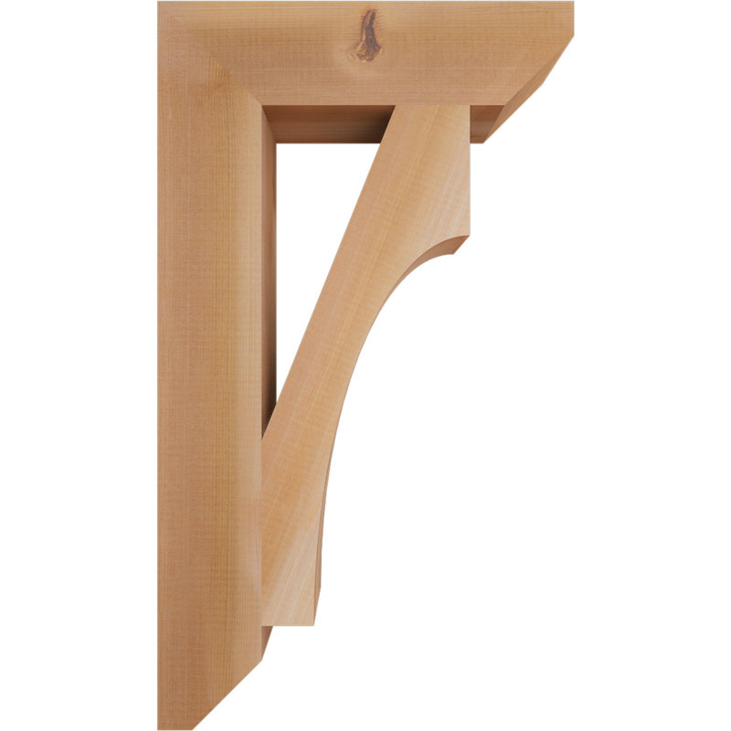 Support en bois Westlake, Cèdre rouge, H 28 po x l 3,5 po x P 16 po