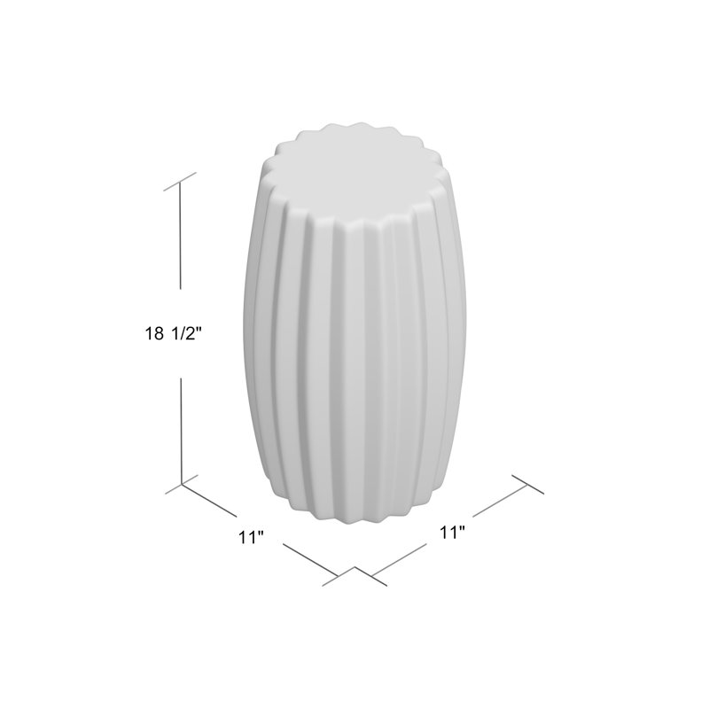 Maleeha Ceramic Accent Stool