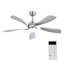Ventilateur de plafond intelligent de 52 pouces avec lumière avec 5 pales en ABS à intensité variable et fonction mémoire