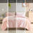 King/ King Shaggy Fur Comforter - Warm, , Blush Soft Reverse