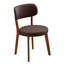 Chaise d'appoint de cuisine rembourrée Mid-Century-1076407096