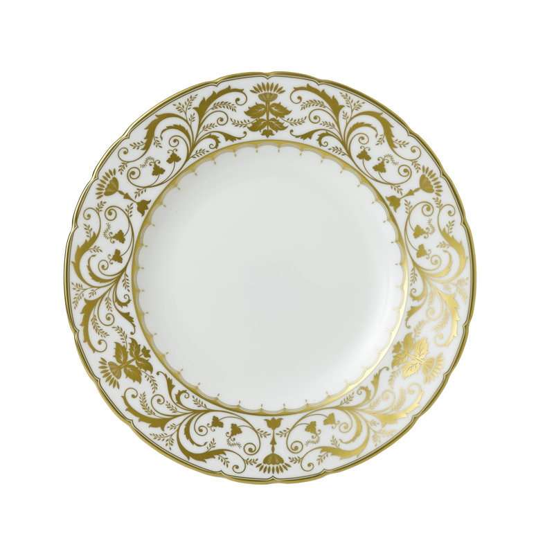 Darley Handmade Bone China Salad/Dessert Plate, White