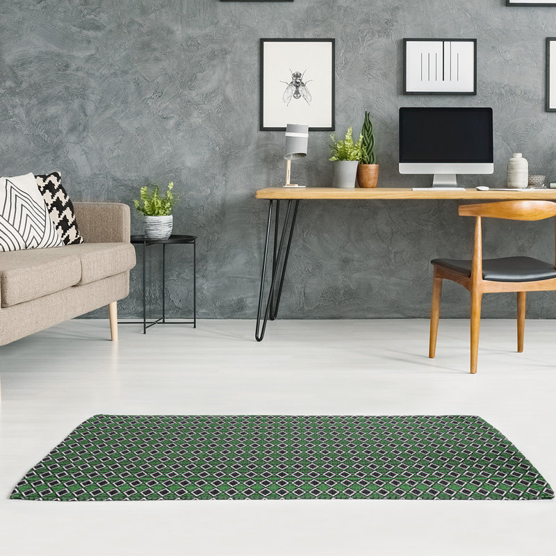 Chenille Geometric Indoor Rug, Rectangle 3' x 5'