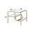 Mirrored & Gold Finish End Table