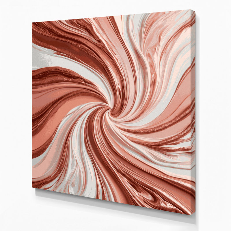 Abstrait art fluide sur toile grise 83, H 16 po x l 16 po