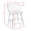 Ensemble de 2 tabourets de salle à manger à hauteur de comptoir avec dossier à broche contemporain-1754130503
