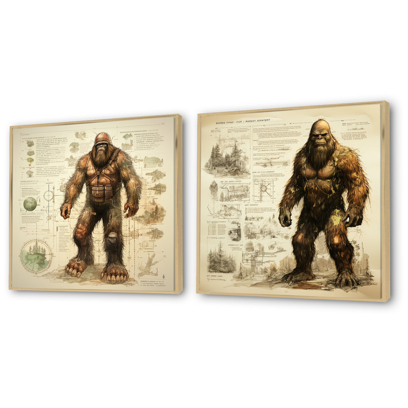 Ensemble de salon mystique Bigfoot Blueprint I - Bigfoot, Cadre flottant brun, H 16 po x l 33 po x P 1 po