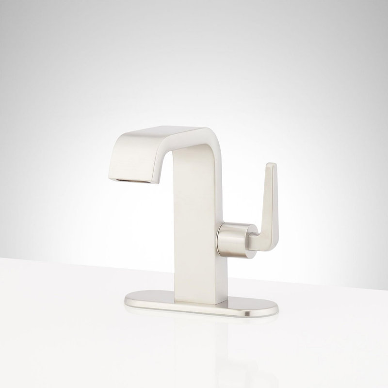 Drea 1.2 GPM Single Hole Bathroom Faucet, Brushed Nickel