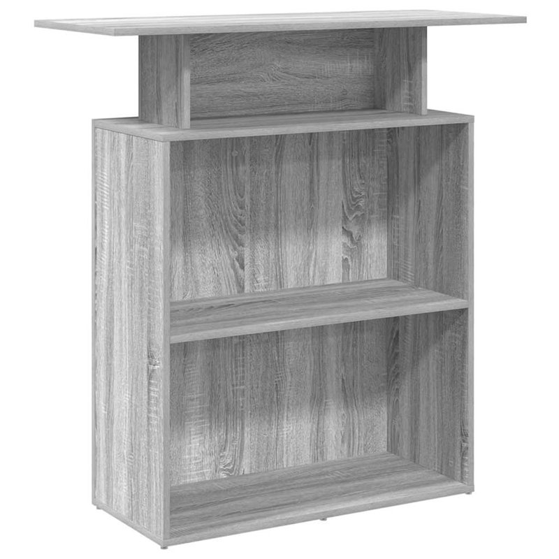 Baheerathan Standing Desk, Grey Sonoma