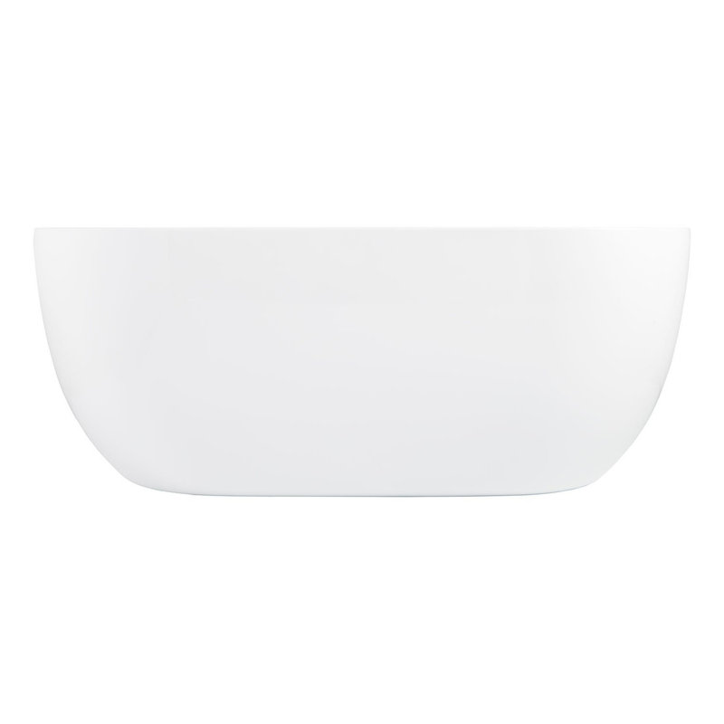 65" White Acrylic Freestanding Soaking Tub