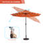 Parasol de marché éclairé 108,00 po Donyu-609550038