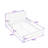Wooden Platform Bed with Integrated LED Motion Sensor Light, Flexible Bed Guardrails and Shelf-312015104-312015117