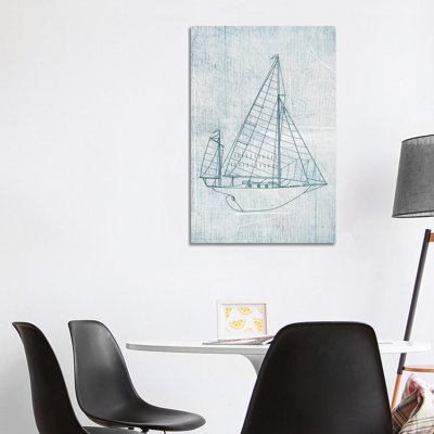 Daniela's Sailboat I 1 Piece Wrapped Canvas Wall Art