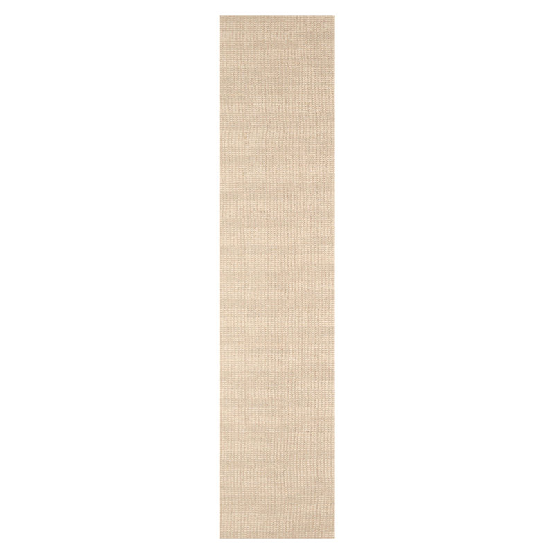 Tapis oriental multicolore en laine touffeté à la main brun clair, Tapis de couloir 2 pi 6 po x 10 pi