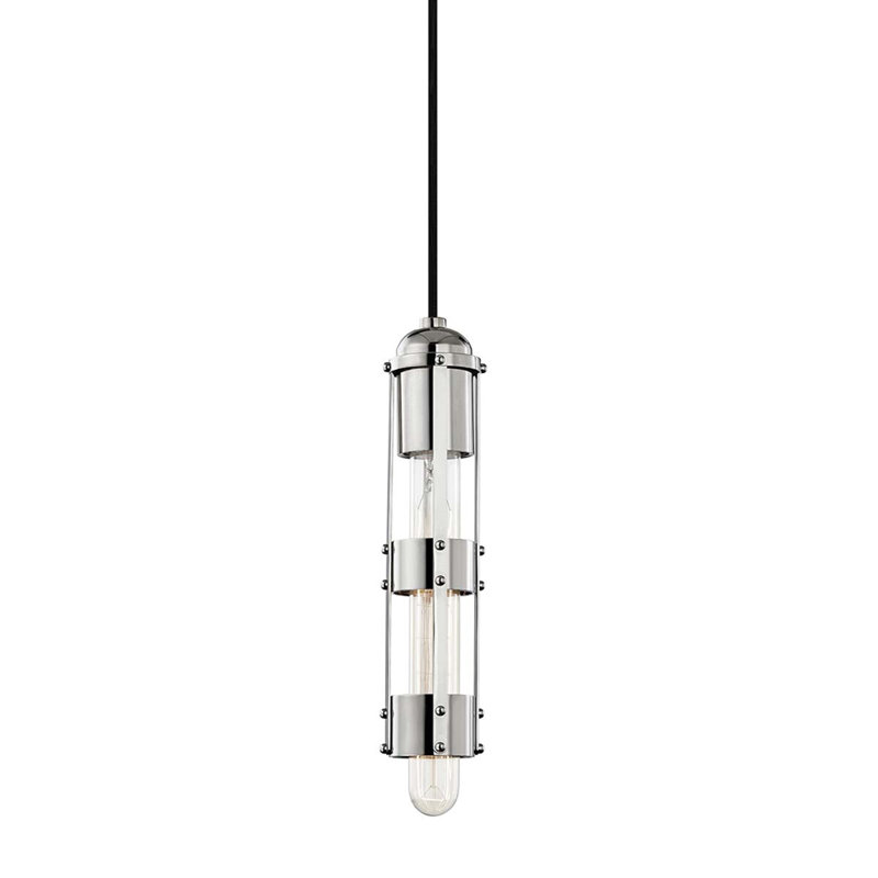 Violet 1 - Light Single Pendant, Polished Nickel