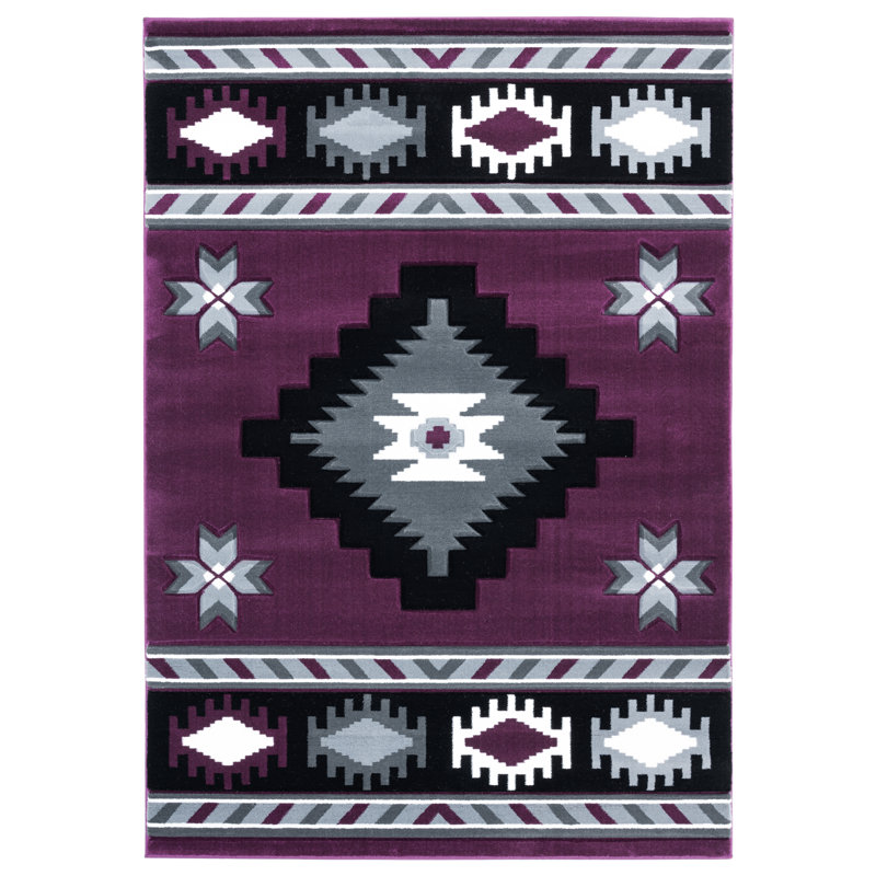 Tapis mauve Sheridan, Rectangle 1 pi 10 po x 2 pi 8 po