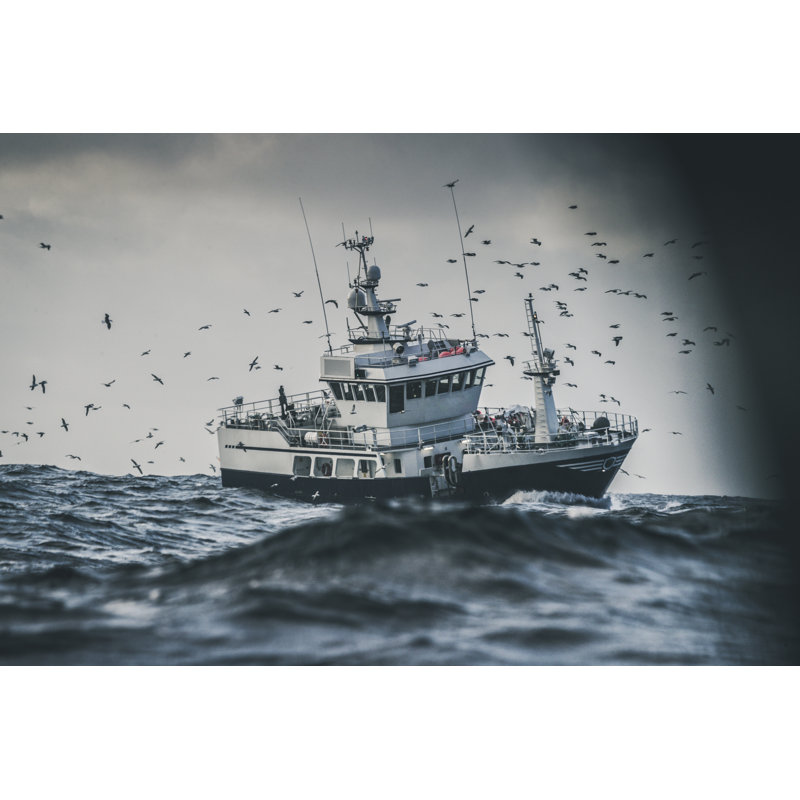 Fishing Boat by Piola666, 8" H x 12" W