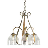 Sweeping Taper 3 - Light Shaded Classic/Traditional Chandelier