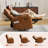 Power Recliner Chair With Adjustable Lumbar Support,swivel Rocker Chair With Overstuffed Armrests, Usb & Type-c-734980825