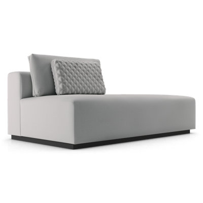 Duthie End Unit Right In Gris Fabric